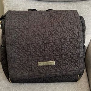 Petunia Pickle Bottom Black Daisy Diaper Bag Backpack